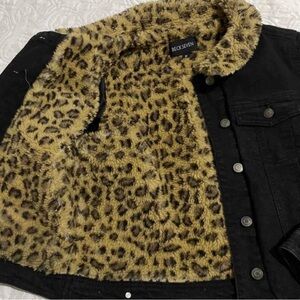 Beck Seven Leopard Print Lined Jacket
